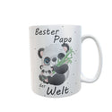 Papa Tasse Panda mit Spruch geschenk Vatertag bester Papa pandabär mit kind Geschenkidee Männertag