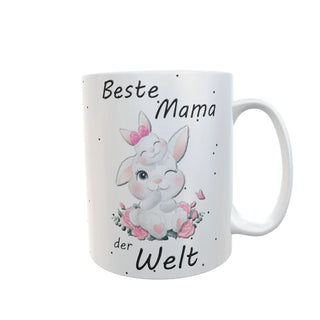 Mama Tasse mit Spruch Muttertag geschenk muttertagsgeschenk danke beste Mama der Welt geschenkidee hasi mit kind
