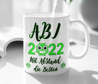 Geschenk zum ABITUR 2022 Schulabschluss witzig Tasse Abi Mädchen Jungen Abiturgeschenk grün